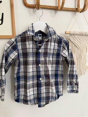 Janie and Jack - 2T - plaid button up